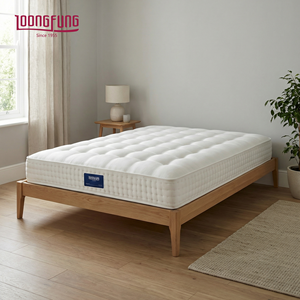 Matelas hybride en soie tufté à la main personnalisable LOONGFUNG pour hôtel/usage domestique avec ressorts ensachés zonés et latex naturel - Product Image 3