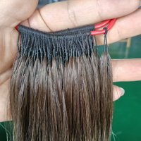 Extensions de cheveux en coton japonais et coréen en gros, extensions de cheveux plumes sans pliage, extensions de cheveux humains sans pointe pour la vente en salon