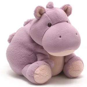 Custom Cute Purple Plush Dolls Stuffed Hippo Hippopotamus Toy