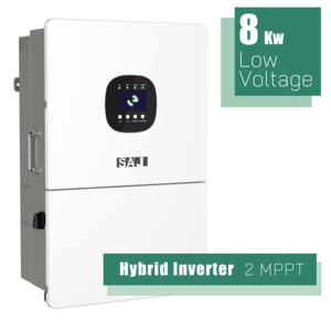 Sistema Híbrido Inverter SAJ de 8kW Compatible con Baterías LiFePO4 y de Plomo-Ácido, Bypass de 75A, 10 Unidades en Paralelo, Conexión a Red/Off-Grid - Product Image 1
