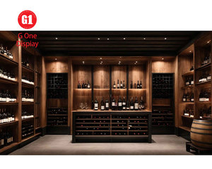 Latest Shop Fittings Design for Modern Wine Retail Store Liquor Display Shelf Wholesale Wood Display Fixture - Product Image 3