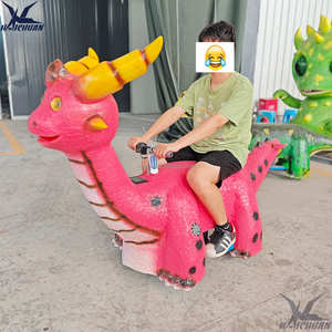 Trottinette électrique de dinosaure de marche de <span class=keywords><strong>jeu</strong></span> de course d'enfants-construction en métal pour l'usage d'intérieur/extérieur dans la garderie de centres commerciaux 4-6 ans - Product Image 2