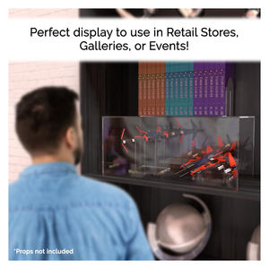 Boîte d'affichage en acrylique transparent avec un côté <span class=keywords><strong>ouvert</strong></span> sans couvercle Riser <span class=keywords><strong>de</strong></span> produit <span class=keywords><strong>de</strong></span> vente au détail rectangulaire polyvalent en une seule pièce par les détenteurs <span class=keywords><strong>de</strong></span> marketing - Product Image 6