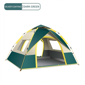 <span class=keywords><strong>Tente</strong></span> de camping pop-up 3-4 personnes - <span class=keywords><strong>Tente</strong></span> automatique à ouverture rapide, imperméable et résistante aux UV pour la randonnée en famille, le glamping en plein air - Product Image 4