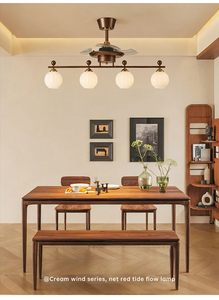 Traditional LED <b>Ceiling</b> <b>Fan</b> with Light <b>Remote</b> <b>Control</b> 5-Speed AC Motor 5000K Daylight Outdoor Use 5 Blades Plastic - Product Image 5