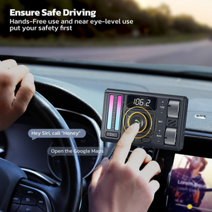 Bộ chuyển đổi ô tô <span class=keywords><strong>2025</strong></span> BT 5.3 với lắp đặt khe gió, khử tiếng ồn DSP, sạc ô tô QC3.0, phát sóng <span class=keywords><strong>FM</strong></span> không dây - Product Image 4