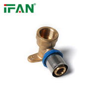 IFAN Prix d'usine Matériaux de plomberie Noms et images des raccords de plomberie Raccords de tuyauterie en acier inoxydable Raccord à sertir PEX bleu