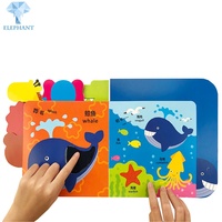 Libro de Cuentos Educativo en Inglés con Impresión Personalizada OEM, Libro Sensorial para Niños