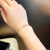 Bracelet à maillons en acier inoxydable plaqué argent S925, motif végétal ethnique, bijoux imperméables pour femmes, cadeau quotidien ou d'anniversaire