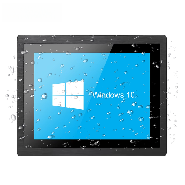 IP65 Aluminum Embedded Touch Screen Monitor 10" 12" 15.6" 21.5" Fanless Capacitive Touch Display for Industrial Automation
