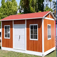 SKYLINE Casa Contenedor Prefabricada Modular Moderna con Acabado de Madera, Construcción Rápida, Personalizable, para Hogar, Tienda, Hotel, Escuela, Transpirable