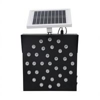 Balise d'avertissement solaire personnalisable jaune avec boîtier en fer durable pour le contrôle du trafic extérieur et la sécurité routière aux intersections