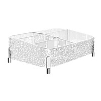 Boîte de rangement cosmétique Yiou Water Ripple, boîte de rangement transparente pour rouge à lèvres et parfum, support de rangement divisé pour bureau