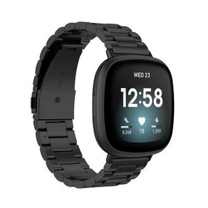 <span class=keywords><strong>3</strong></span>ビーズゴールドステンレス鋼時計ストラップバンド<span class=keywords><strong>Fitbit</strong></span> <span class=keywords><strong>Versa</strong></span> 4 <span class=keywords><strong>3</strong></span> Sense 2ユニバーサル時計バンドメタルストラップ - Product Image 1