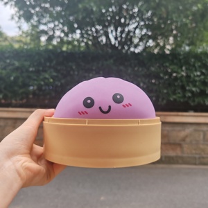 Lindo Juguete Antiestrés de Peluche Morado con Forma de Dumpling, Suave, Decorativo, Estilo Anime, para Fiestas, 15 cm - Product Image 1