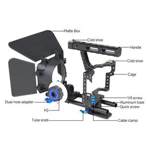 Kit Cage de Photographie DSLR pour Appareils Photo Hybrides (GH4/A7S/A7/A7R/A72/<span class=keywords><strong>A7RII</strong></span>/A7SII/A6000/A6500/A6300, etc.) - Product Image 3