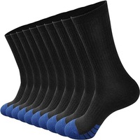 Chaussettes personnalisées en coton pour hommes de grande taille Chaussettes de sport de basket-ball d'élite à tube moyen Crew
