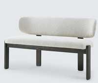 Banc en tissu bouclé pour salle à manger et hôtel, mobilier d'intérieur, offre spéciale