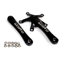 Pédalier de vélo pliable en alliage d'aluminium CNC, manivelle Ultra léger, trou carré, 170MM, 130BCD, chaîne LP, à faire soi-même