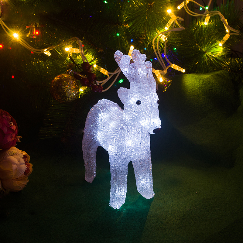 Outdoor Giant Christmas Reindeer With Led Light Waterproof Moving Reindeer Christmas Moving Reindeer