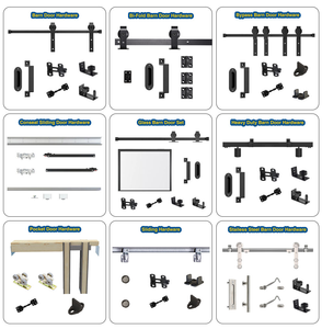 <span class=keywords><strong>Kit</strong></span> <span class=keywords><strong>de</strong></span> <span class=keywords><strong>quincaillerie</strong></span> <span class=keywords><strong>pour</strong></span> <span class=keywords><strong>porte</strong></span> coulissante <span class=keywords><strong>pliante</strong></span> WEKIS en acier au carbone, <span class=keywords><strong>pour</strong></span> projets intérieurs - Product Image 6