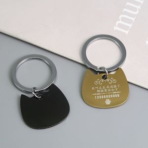 Porte-clés personnalisé en acier inoxydable vierge avec logo, anti-perte, pour identification d'animal de compagnie, médaille pour chien en acier inoxydable, pendentif métallique gravé au laser avec logo - Product Image 5