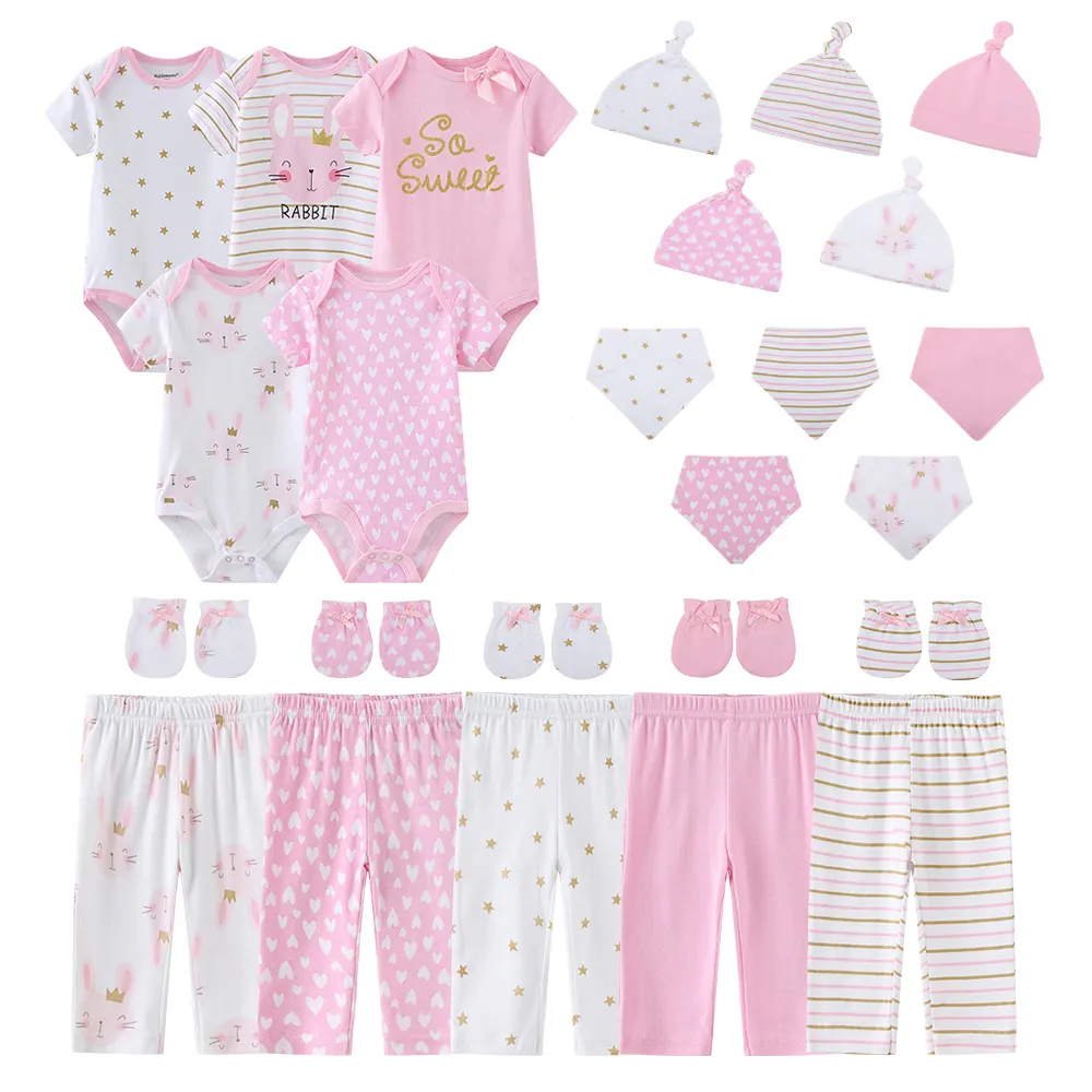 25 stück baby sommerkleidung niedlicher einteiler baby kleidung kleidung für baby mädchen set