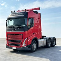 Camion tracteur Volvo FH d'occasion, conduite à gauche, cabine grand confort, idéal pour le transport de conteneurs et les expéditions internationales longue distance