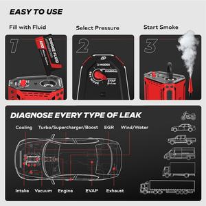 <span class=keywords><strong>AutoLine</strong></span> Pro HyperSmoke Machine à fumée automobile pour test <span class=keywords><strong>de</strong></span> fuites EVAP - Pression réglable - Fluide homologué OEM - Air intégré - 12V - Product Image 4
