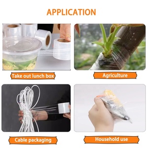 Stretch folie Gute Dehnung 20 Mikron 50mm für Möbel Schrumpf folie von Hand Stretch Jumbo Rollfilm - Product Image 6