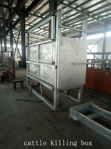 Abattoir de moutons et de bovins en acier halal avec boîte d'abattage à rotation Composants de base de roulement de moteur 220V pour l'industrie de l'abattoir - Product Image 4