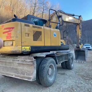 Pelle sur pneus Sany155 15 tonnes d'occasion originale Modèle 2022 Capacité du godet de 0,6 m³ Composants du noyau Moteur Roulement de la pompe à engrenages du moteur - Product Image 2