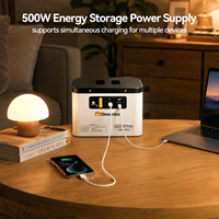 Station d'alimentation portable Dawnice 500W 1004.8Wh LiFePO4, générateur solaire à onde sinusoïdale pure, alimentation de secours pour la maison, le camping et les activités de plein air