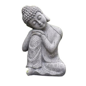 รูปปั้นพระพุทธรูปหลับประหลาด วัสดุเรซิ่น สำหรับขายส่ง ของตกแต่งสวน ศิลปะเซน ฝึกสมาธิ - Product Image 1