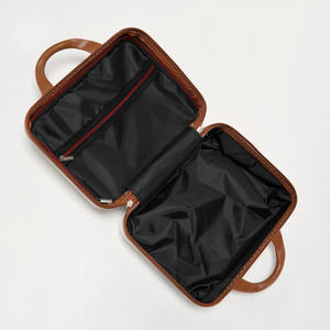 Trousse à cosmétiques en forme d'ours de dessin animé, avec poche zippée, poignée souple, boîte de maquillage portable pour le rangement à la maison et les voyages - Product Image 1