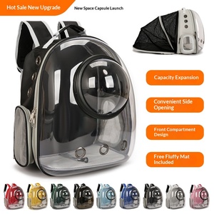 Mochila de <span class=keywords><strong>Transporte</strong></span> para <span class=keywords><strong>Mascotas</strong></span>, de Lujo, Transparente, de PVC, Portátil, para Viajes al Aire Libre, de Gran Capacidad, Resistente - Product Image 3