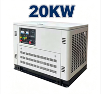 Générateur à double carburant essence/GPL HR-26000X 20KW, refroidi par eau, monophasé/triphasé, avec démarrage/arrêt automatique pour alimentation de secours