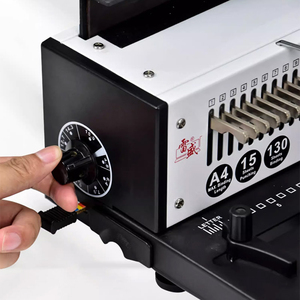 <strong>Double</strong> <strong>Wire</strong> O Binder Round Hole Manual Power <strong>Wire</strong> O Binding <strong>Machine</strong> for Book Binding - Product Image 6