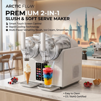 Nouvelle Arrivée OOTD : Machine à Glace Commerciale Électrique Automatique 4 Litres à 2 Réservoirs pour Usage Extérieur et Domestique – Machine à Granita en Promotion