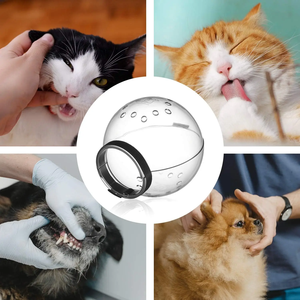 Qbellpet Neuankömmlinge Verstellbare Kapuze Kätzchen Atmungsaktive Anti-Biss-Katzen mündung verhindert, dass Katzen beißen und kauen - Product Image 3