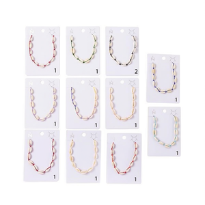 Collar de conchas marinas con cuentas, 14 piezas, estilo collar, joyería de moda, regalo unisex - Product Image 2