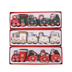 ของตกแต่งคริสต์มาส, รถไฟไม้คริสต์มาส, ของขวัญวันหยุด, และขายส่งงานฝีมือไม้ - Product Image 5