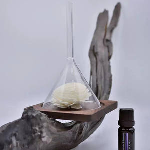 Perfume Fragrância Óleo Essencial Tester Flores Perfume Cheiro Funil Display Dispositivo Garrafa com Base De Madeira - Product Image 2