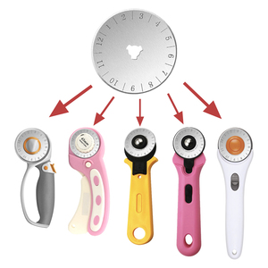 Fournitures d'artisanat en gros 28 mm <span class=keywords><strong>45</strong></span> mm 60 mm lame de tissu de coupe rotative pour <span class=keywords><strong>Olfa</strong></span> - Product Image 1