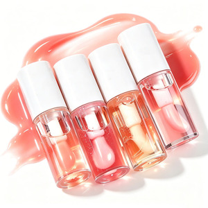 Private Label Fruit Lip Oil <b>Clear</b> Lip <b>Gloss</b> Hydrating Plumping Glass Shine OEM ODM Custom Packaging - Product Image 1