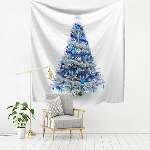 Arbre de Noël personnalisé série chambre à coucher esthétique pique-nique feuille couvre-lit affiche couverture Art impression tapisserie tenture murale décor - Product Image 6