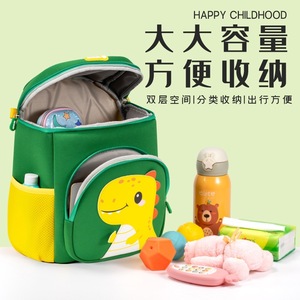Sesame Baby Kindergarten Backpack 14 In Cartoon Dinosaur Unisex Waterproof School Bag For 3-6 Years Kids - Product Image 3