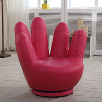 Fauteuil de salon personnalisé à cinq doigts, design créatif, en PU souple, moderne, pour chambre et appartement