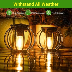 Nueva Lámpara Solar LED para Jardín, Luz Blanca Cálida, Farol Colgante de Hierro para Patio, Camino, Césped, Decoración, Resistente al Agua IP65 - Product Image 2
