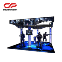 Simulateur de vol de machine de jeu de tir de réalité virtuelle VR des machines VR 9D de pièce de monnaie de divertissement d'intérieur populaire de parc coloré
